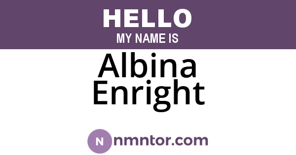 Albina Enright