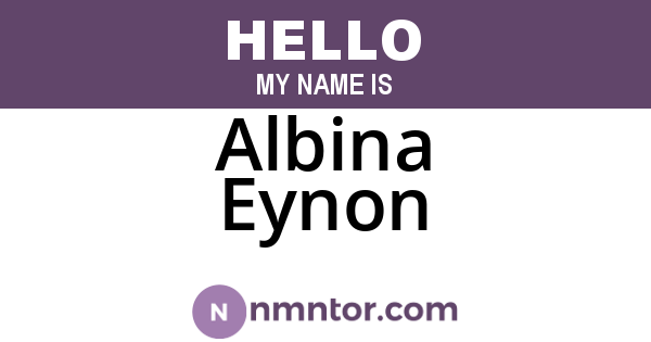 Albina Eynon