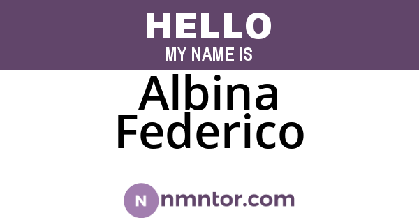 Albina Federico