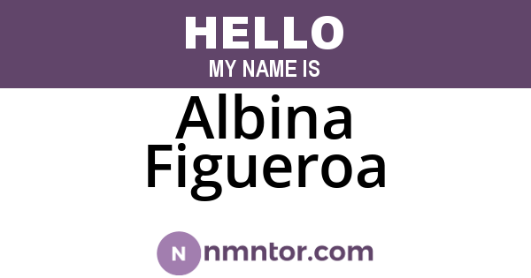 Albina Figueroa