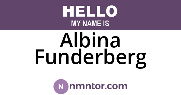 Albina Funderberg