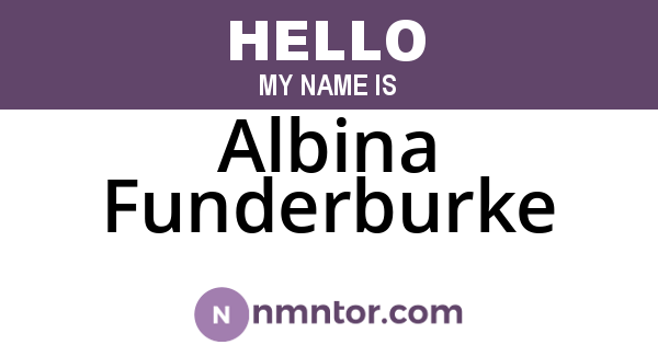 Albina Funderburke