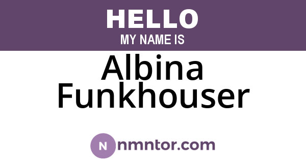 Albina Funkhouser
