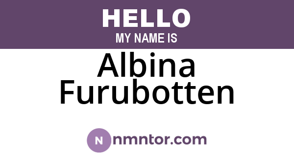 Albina Furubotten