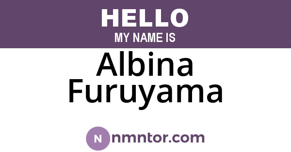 Albina Furuyama