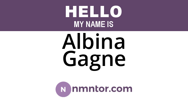 Albina Gagne