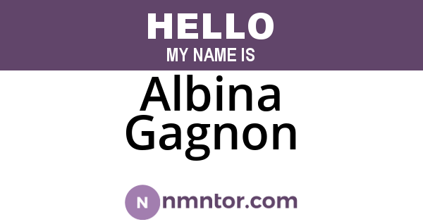 Albina Gagnon