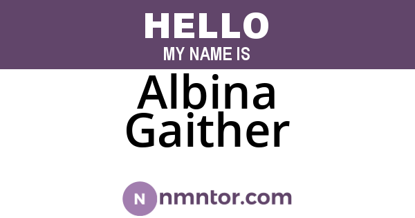 Albina Gaither