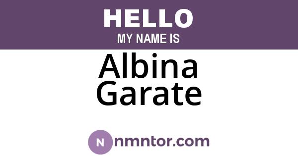 Albina Garate