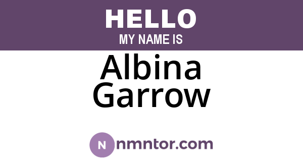 Albina Garrow