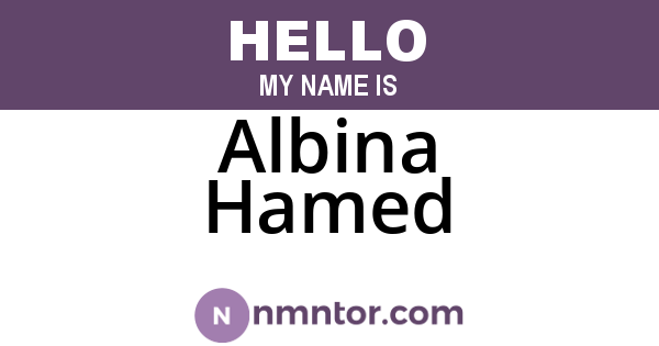 Albina Hamed