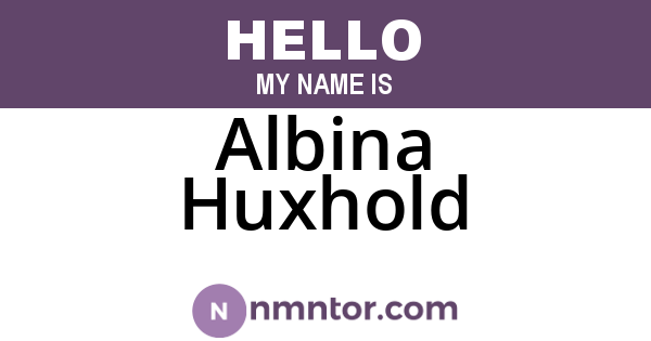 Albina Huxhold