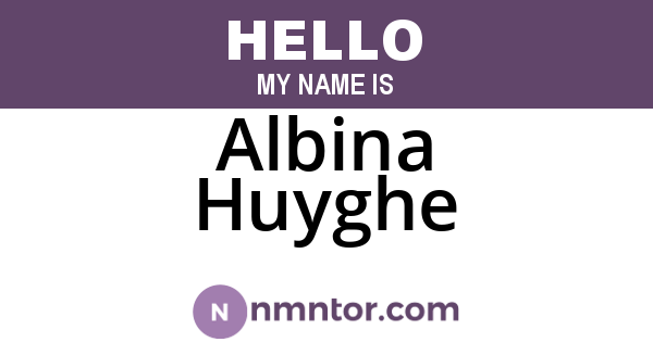 Albina Huyghe