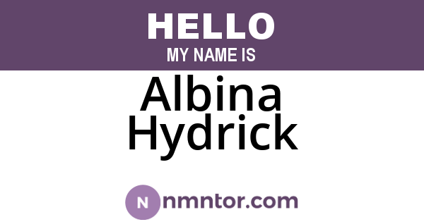 Albina Hydrick