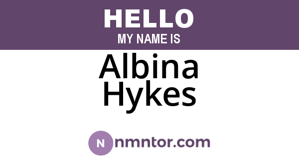 Albina Hykes