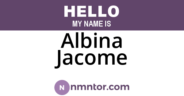 Albina Jacome