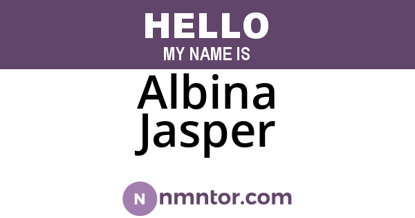 Albina Jasper