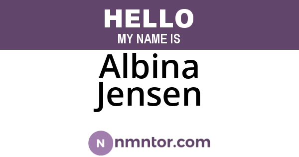 Albina Jensen