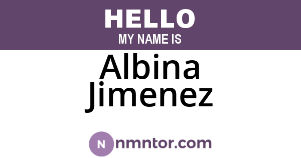 Albina Jimenez