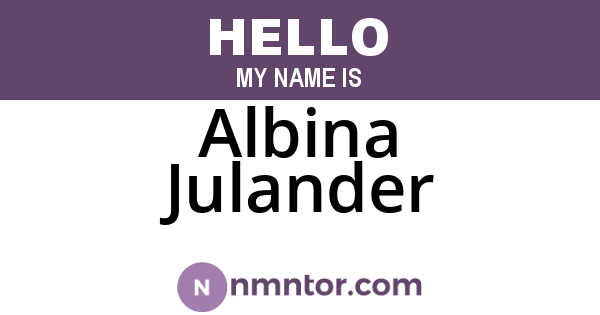 Albina Julander