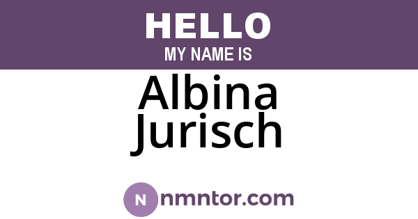 Albina Jurisch