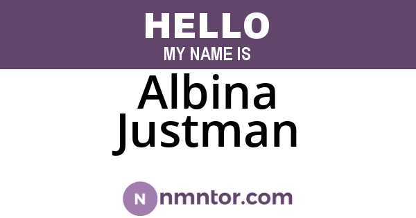 Albina Justman