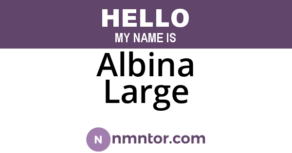 Albina Large