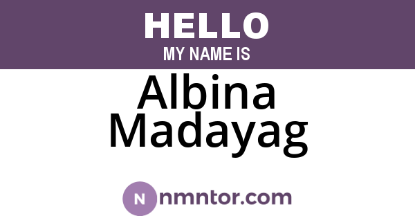 Albina Madayag
