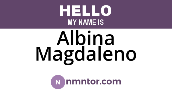 Albina Magdaleno