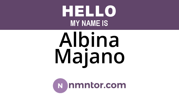 Albina Majano