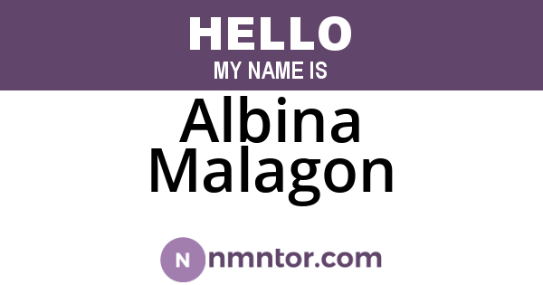 Albina Malagon