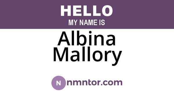 Albina Mallory