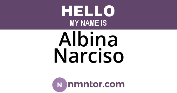 Albina Narciso
