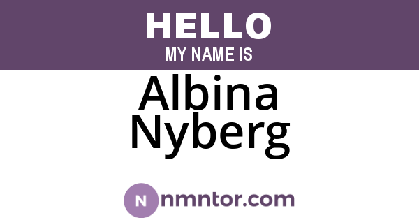 Albina Nyberg