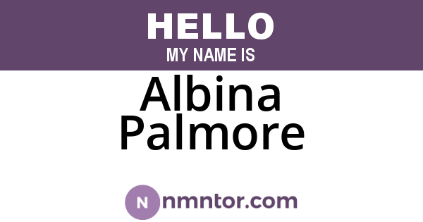 Albina Palmore
