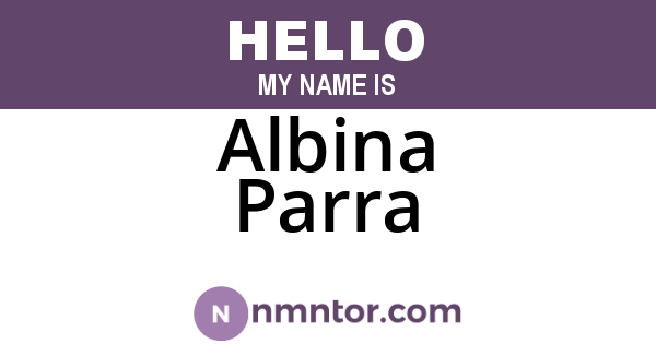 Albina Parra