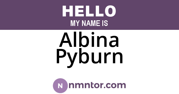 Albina Pyburn