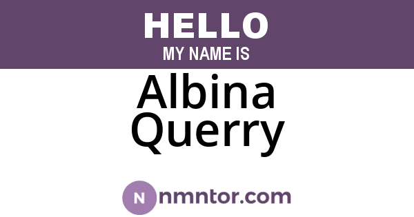 Albina Querry
