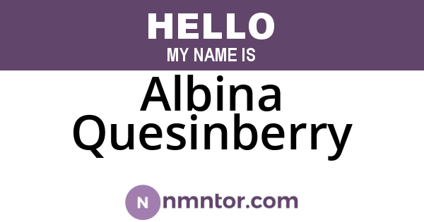 Albina Quesinberry