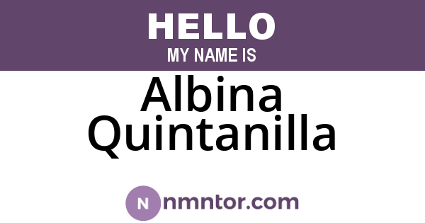 Albina Quintanilla