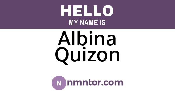 Albina Quizon