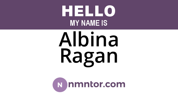 Albina Ragan