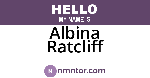 Albina Ratcliff