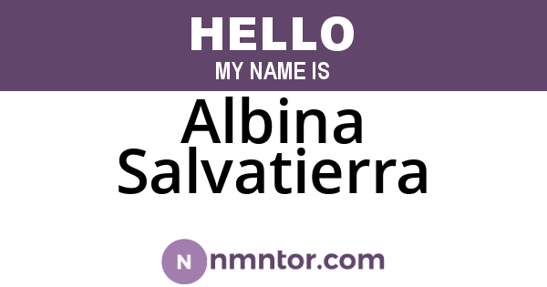 Albina Salvatierra