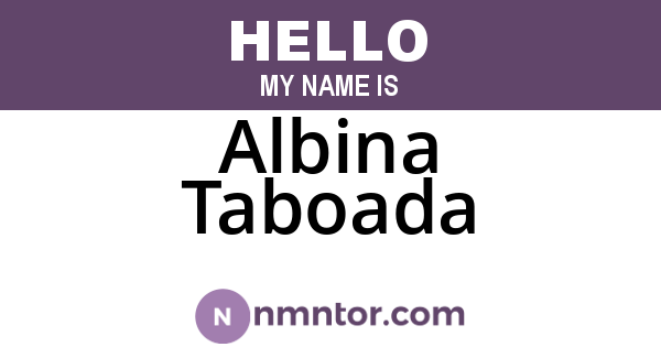 Albina Taboada