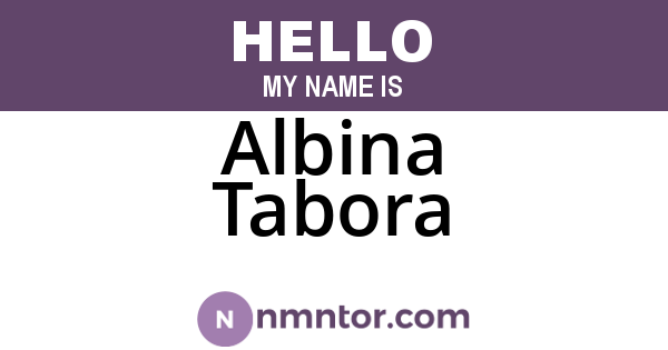 Albina Tabora
