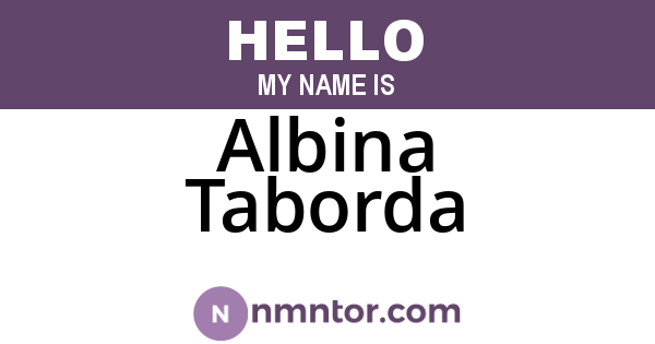 Albina Taborda