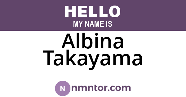 Albina Takayama