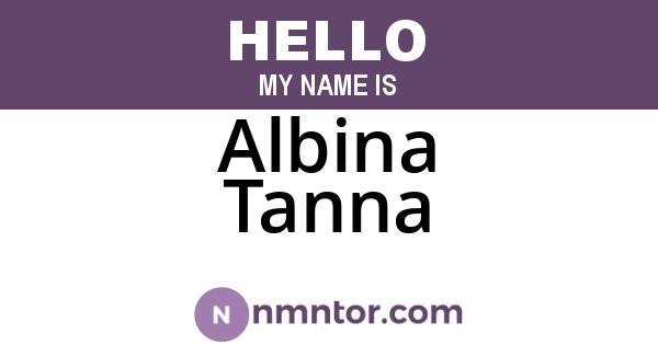 Albina Tanna