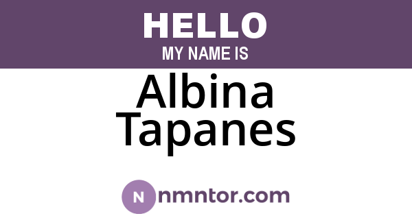 Albina Tapanes